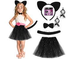 AOOWU 6-delige kat cosplay set Halloween carnaval cosplay party - ShopVlot