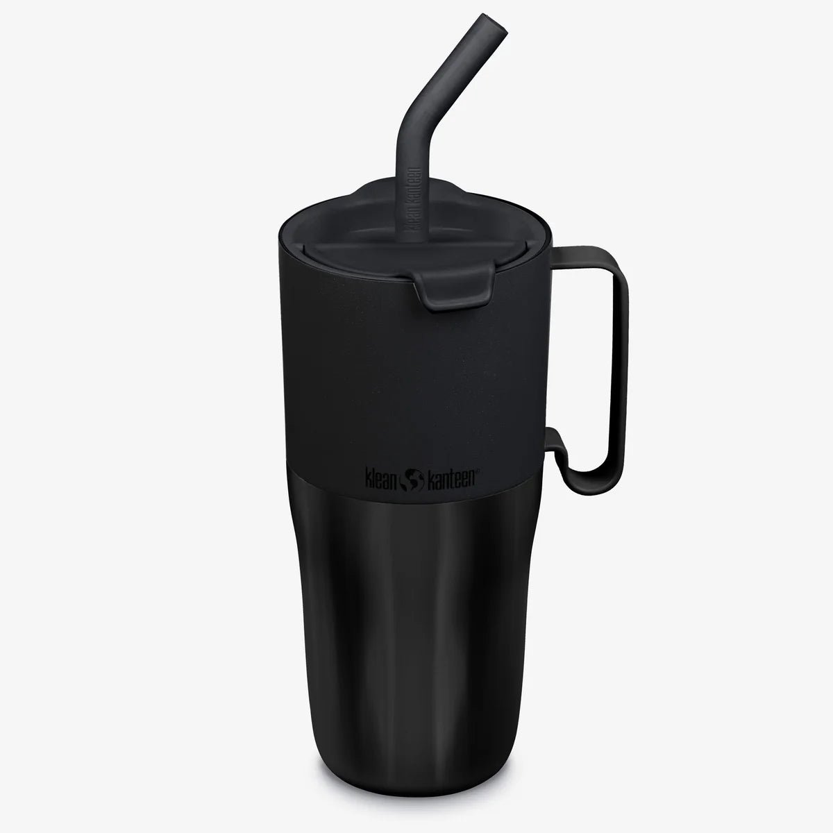 Klean Kanteen Rise Tumbler 768ml - Straw Lid Black- Geïsoleerde tumbler met handgreep