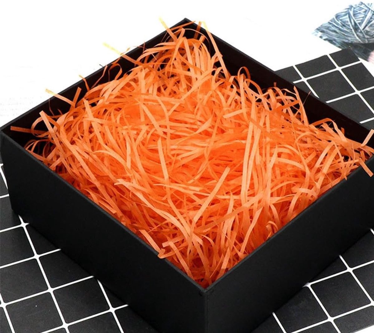 Oranje Versnipperd Tissuepapier - 200 g - Milieuvriendelijk Vulmateriaal voor Cadeaus