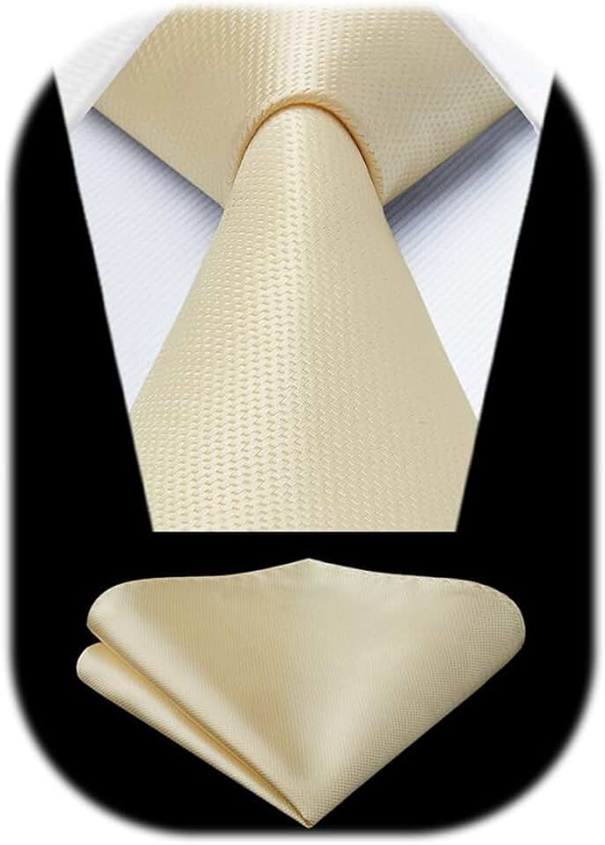 Stevige stropdas en pochet voor heren, klassieke bruiloftsstropdassen voor mannen, formele zakelijke stropdassen, zakdoek, cadeau
