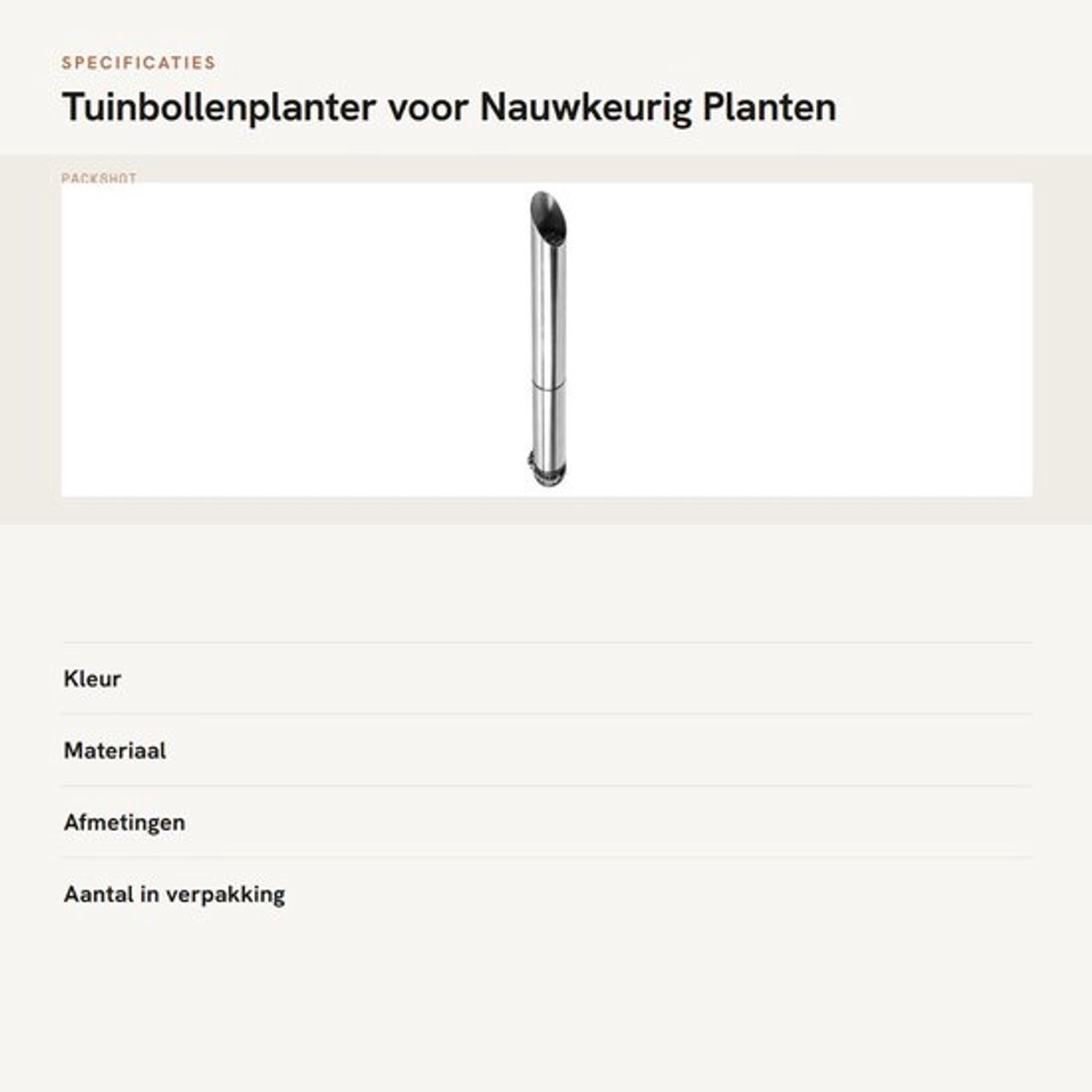 Tuinbollenplanter met roestvrij staal - Grondperforator - Zadenplanten - Bollenplantgereedschap - Eenvoudige bediening - Duurzaam materiaal - Bollenplanter