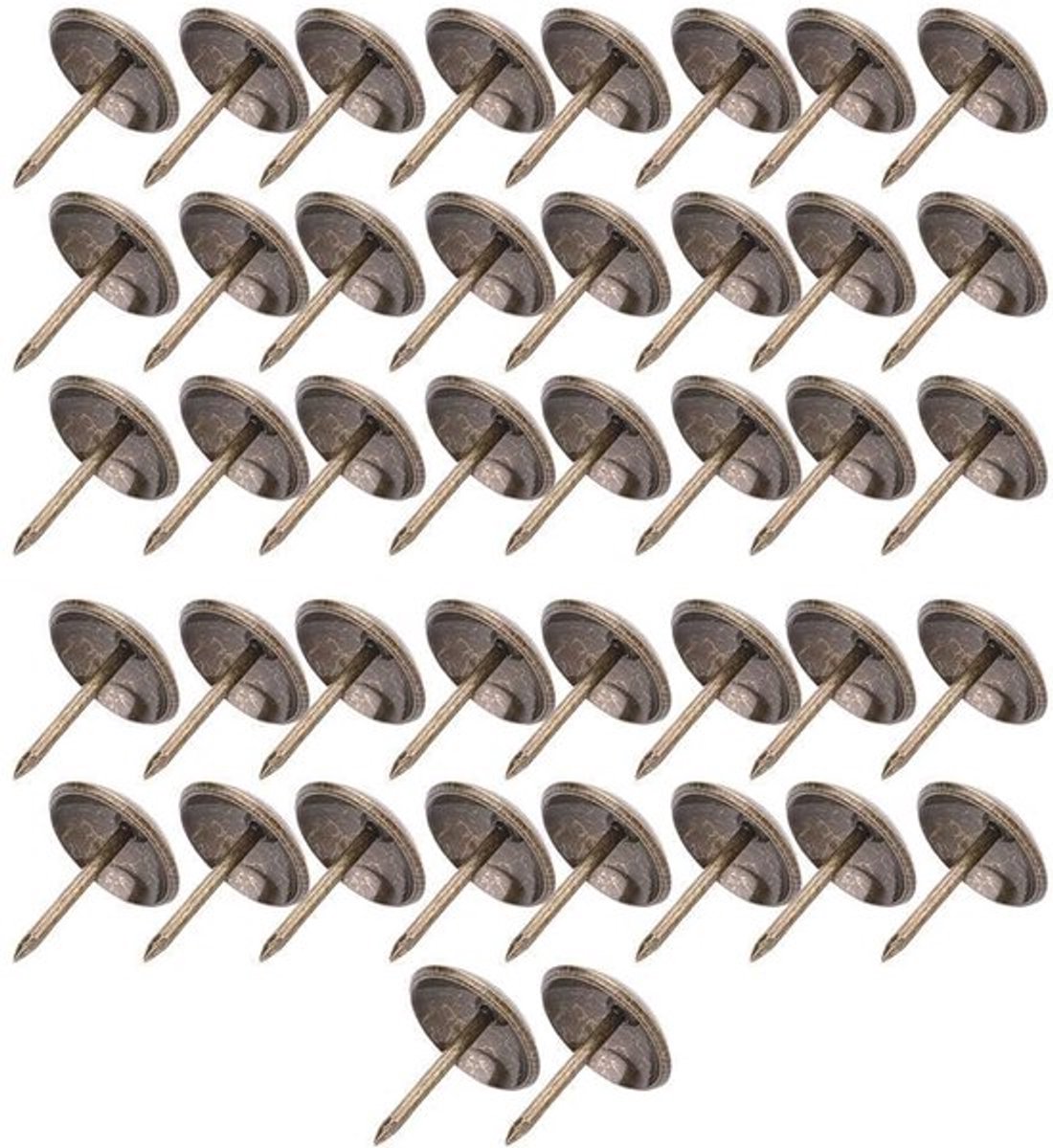 50 Stuks Versterkte Meubelspijkers voor Bekleding, Decoratieve Spijkers voor Meubels, Ronde Hoofd Duimspijkers (16 * 20mm) - Perfect voor Herstel en Decoratie