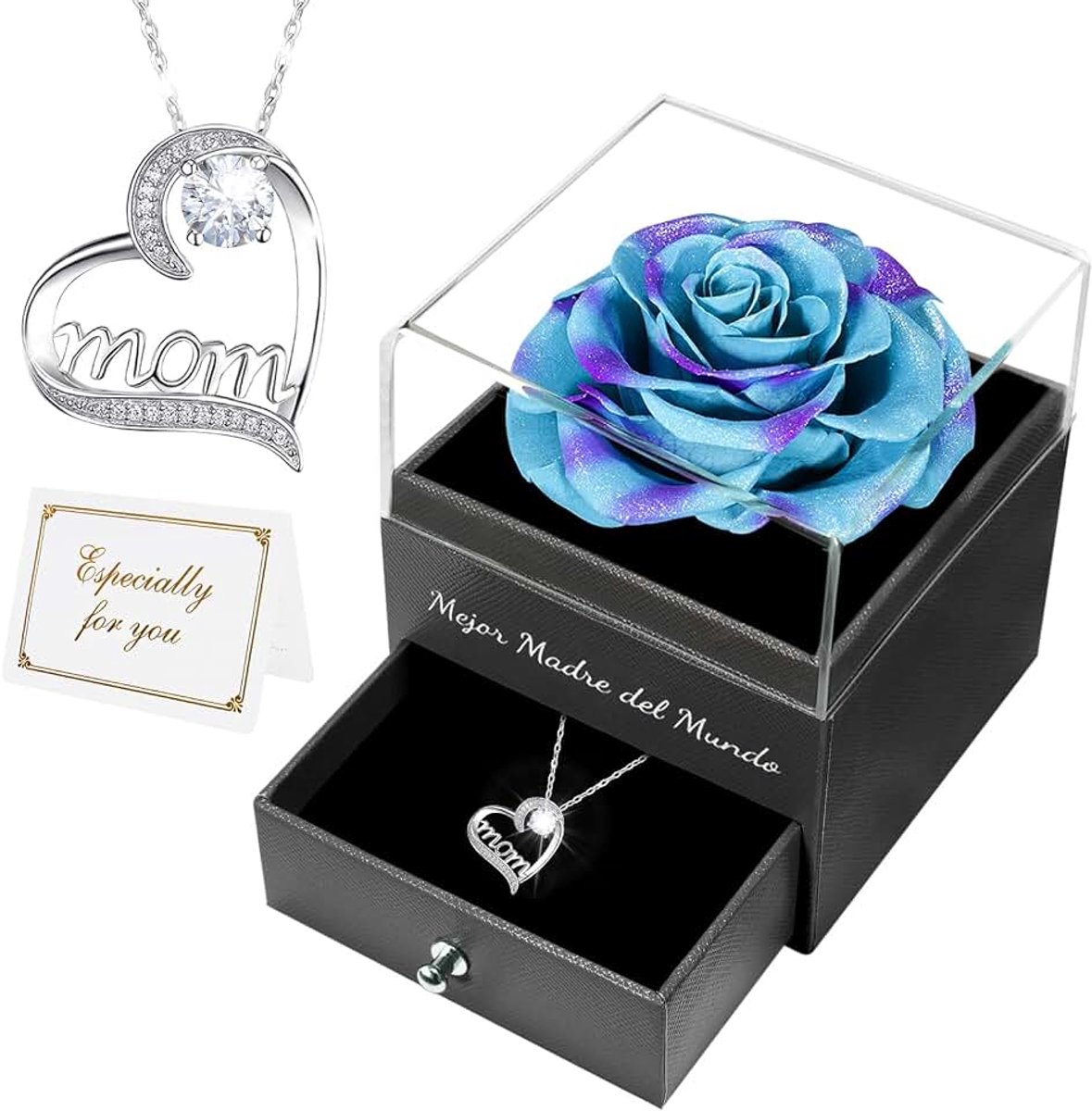 Mejor Mundo Rose Stabiliseert echt cadeau moeder roos eeuwige moeder moeder moeder verjaardag jubileum Moederdag cadeau-ideeën moeder oma vriendin