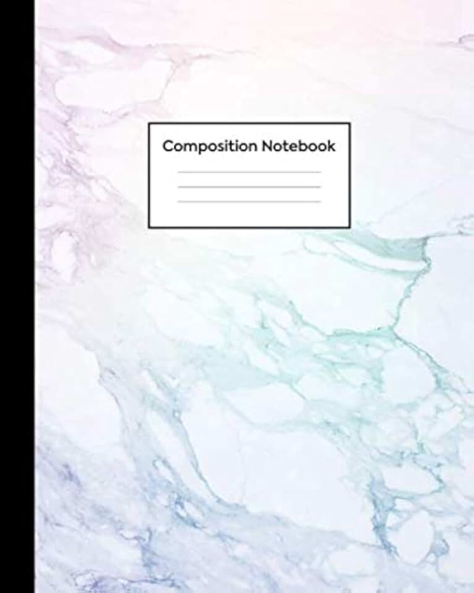 Notebook: Wide Rule - Rainbow Marble, Journal for Girls, Kids, School, Students and Teachers (Wide Ruled 8 x 10, 100 pages)