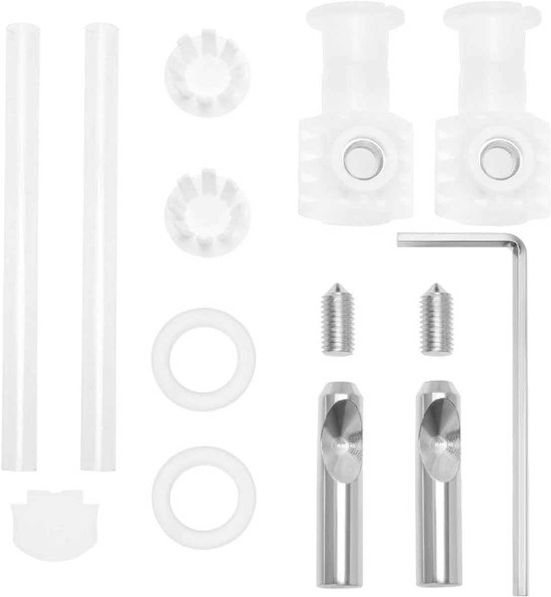 Toiletbril Montage Fittingen - Bevestiging - Rvs - Toilet Deksel - Schroeven - Accessoires - Voor Muur Hung Toilet - Top Bevestiging Scharnieren - Firm Toilet Covers Vervanging