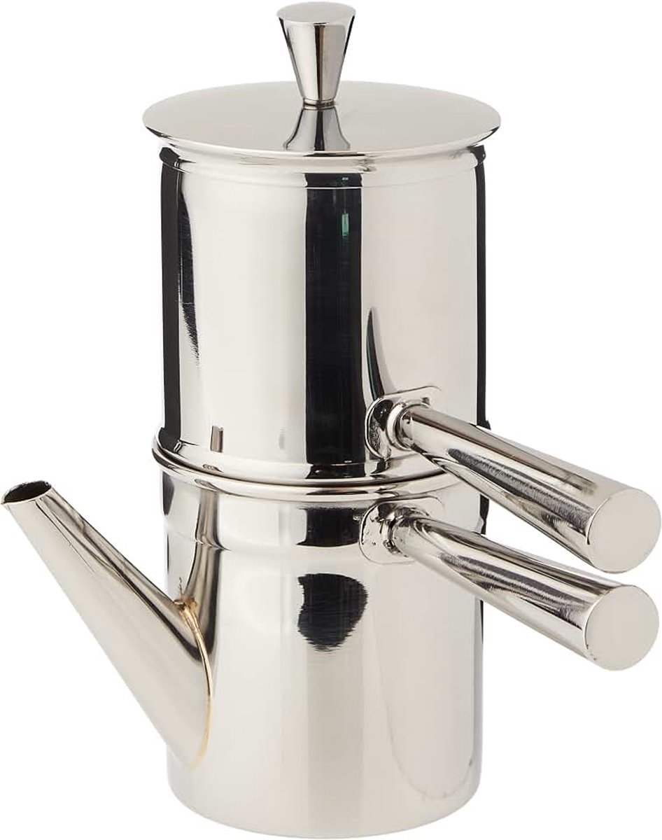 Espressomachine, roestvrij staal, 18/10 kopjes, 1-2 stuks