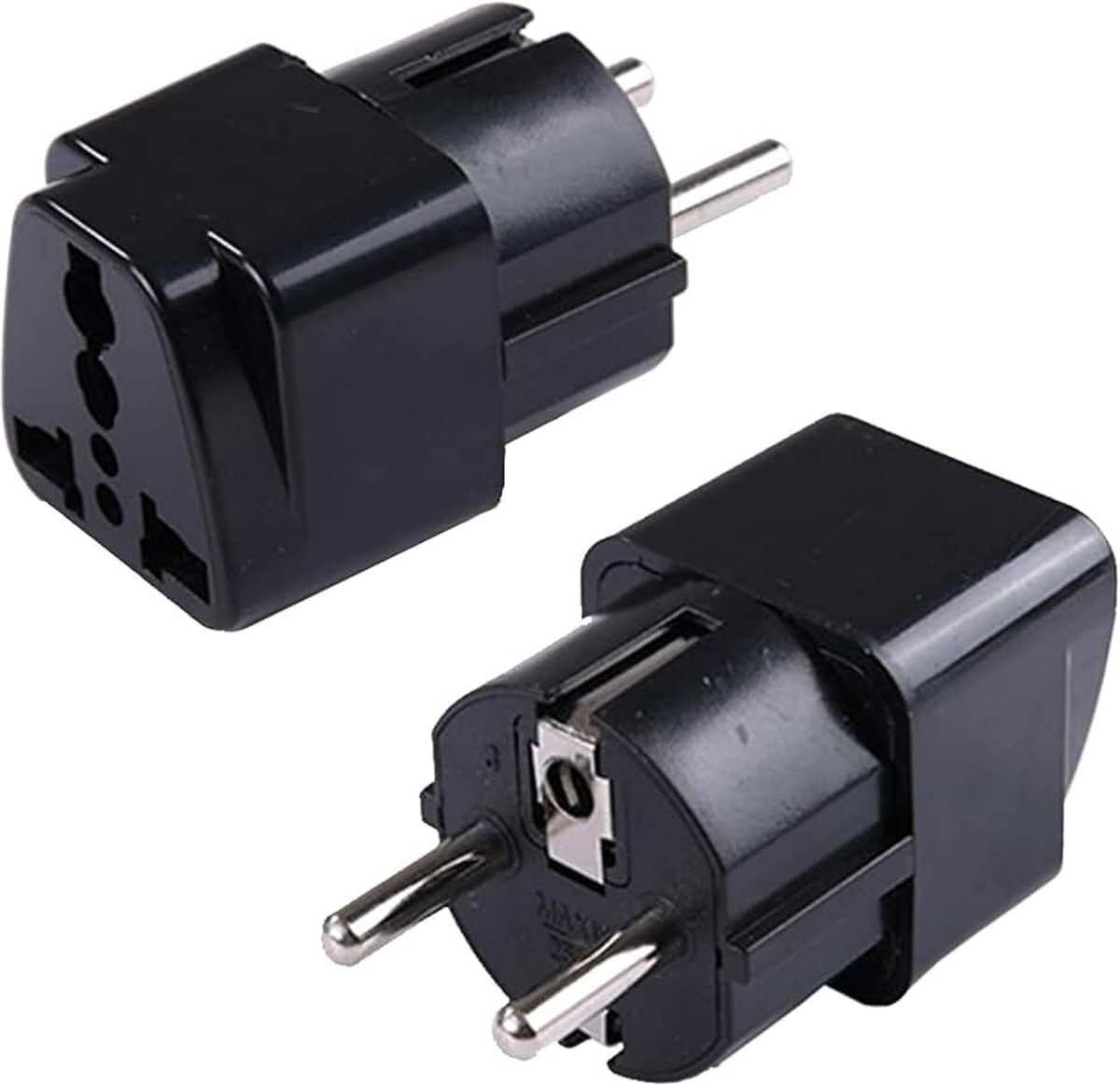 AC 250 V 10 A Europese stekker EU universeel RU ES USA conversie Europa stroomomvormer reisadapter stekker (zwart)