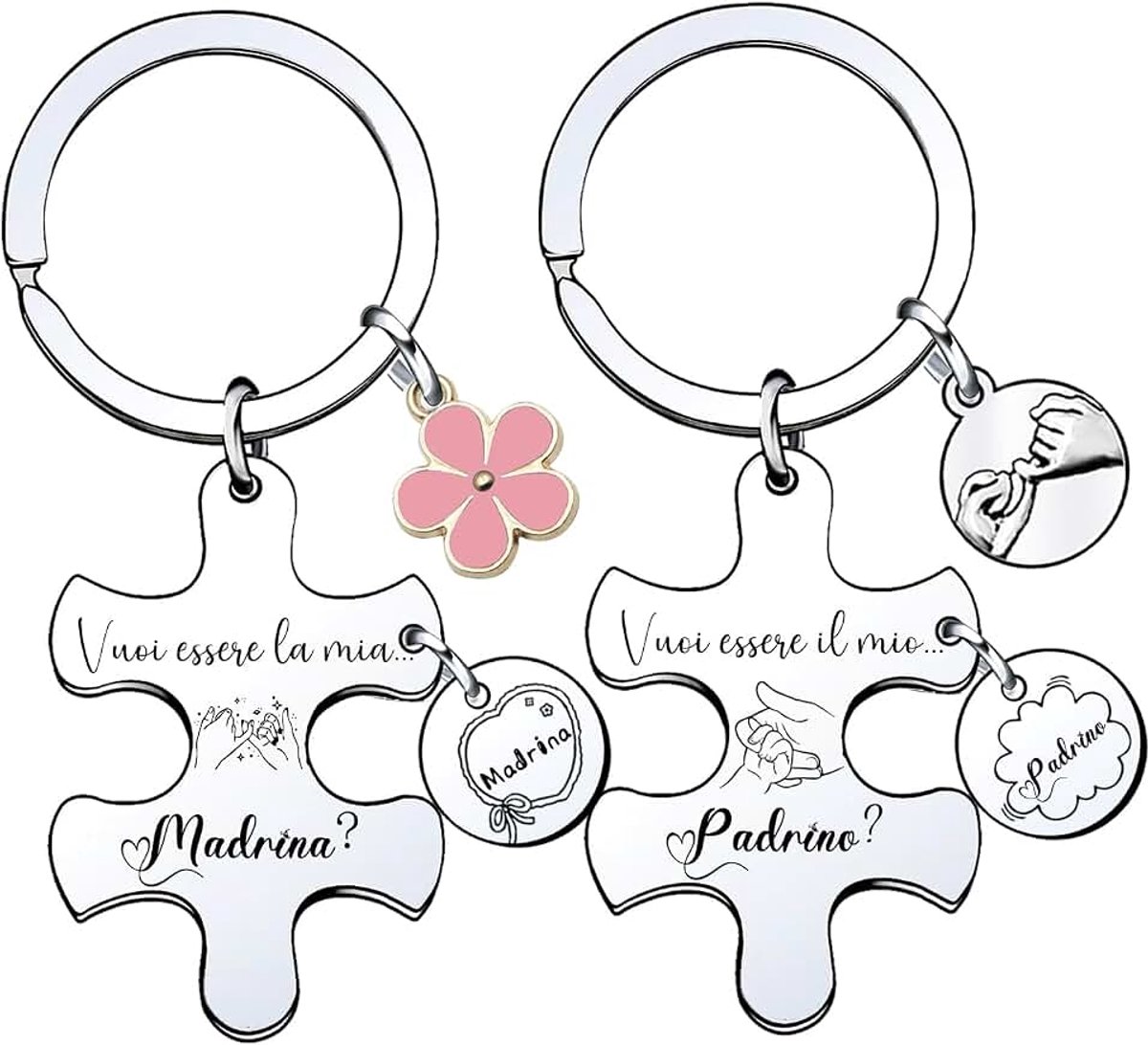 Peetouders 2 stuks cadeau peetouders sleutelhanger cadeaus voor peetouders cadeau-ideeën peetvrouw en peetouders doop Pasen cadeau doop p beste peetvader peet