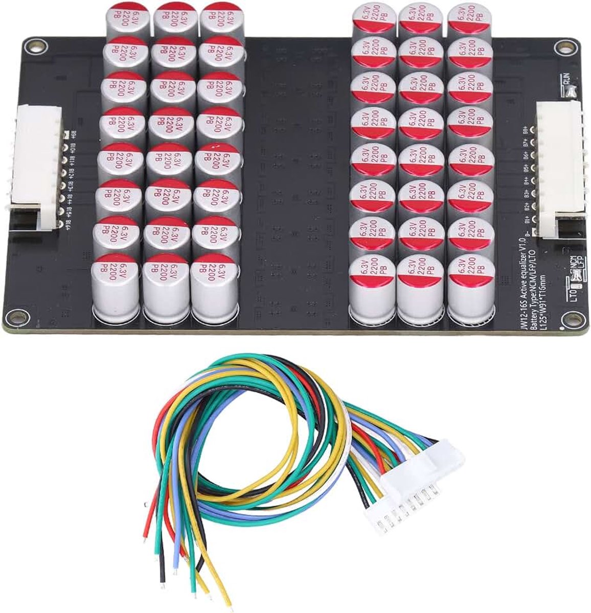 12S 13S 14S 15S 16S 5A Active Equalizer Balancer, Universele Lithiumbatterij Balance Board Batterij-energieoverdracht Actieve Egalisatiemodule, Professionele Actieve Equalizer Balancer voor de Hele Gr