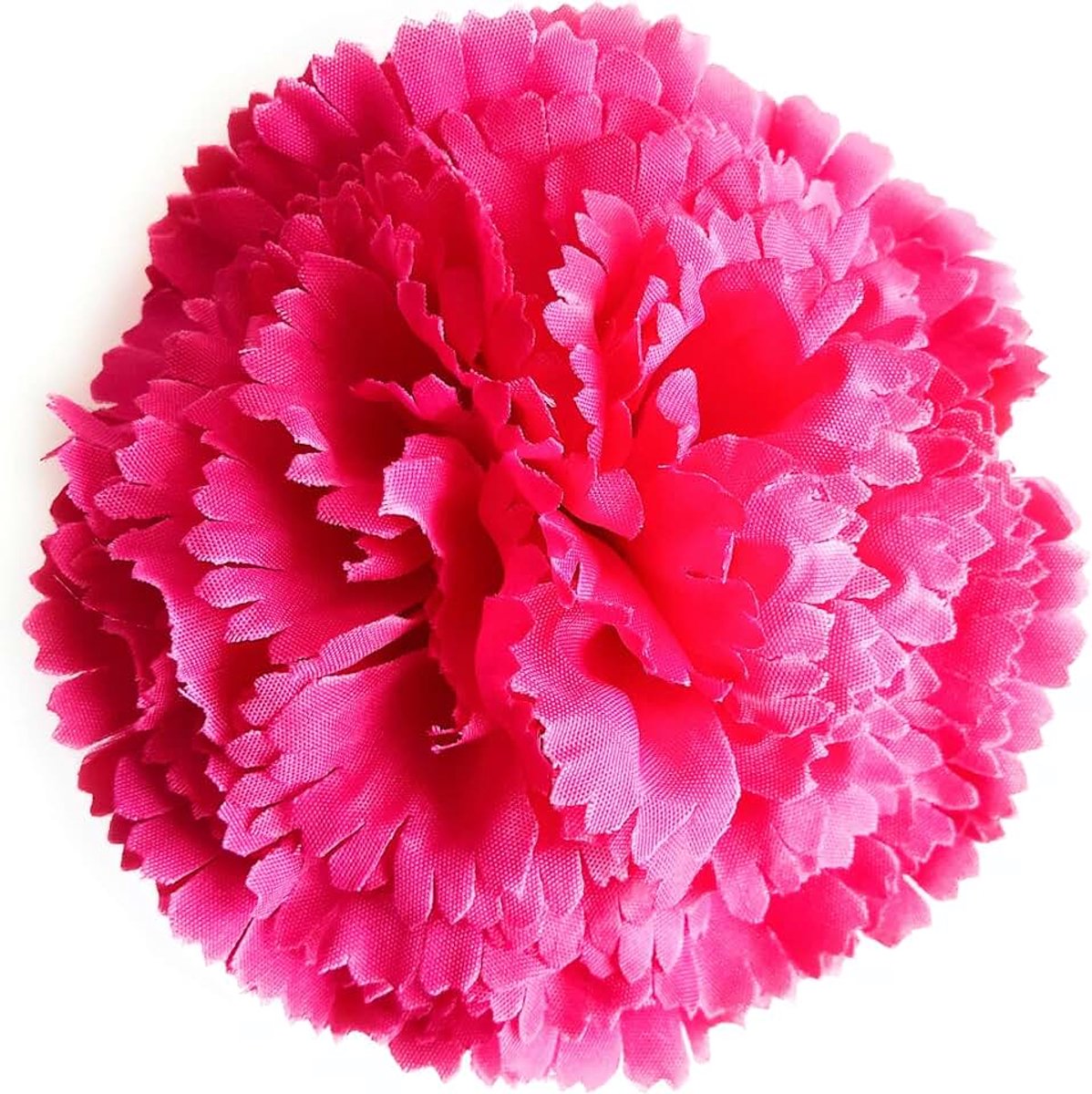 Bloemen Typisch anjers haar dames bloem flamenca anjer april beurs sevilla kunstbloem flamenco dans en zevillanas, framboos anjer Ø9 cm