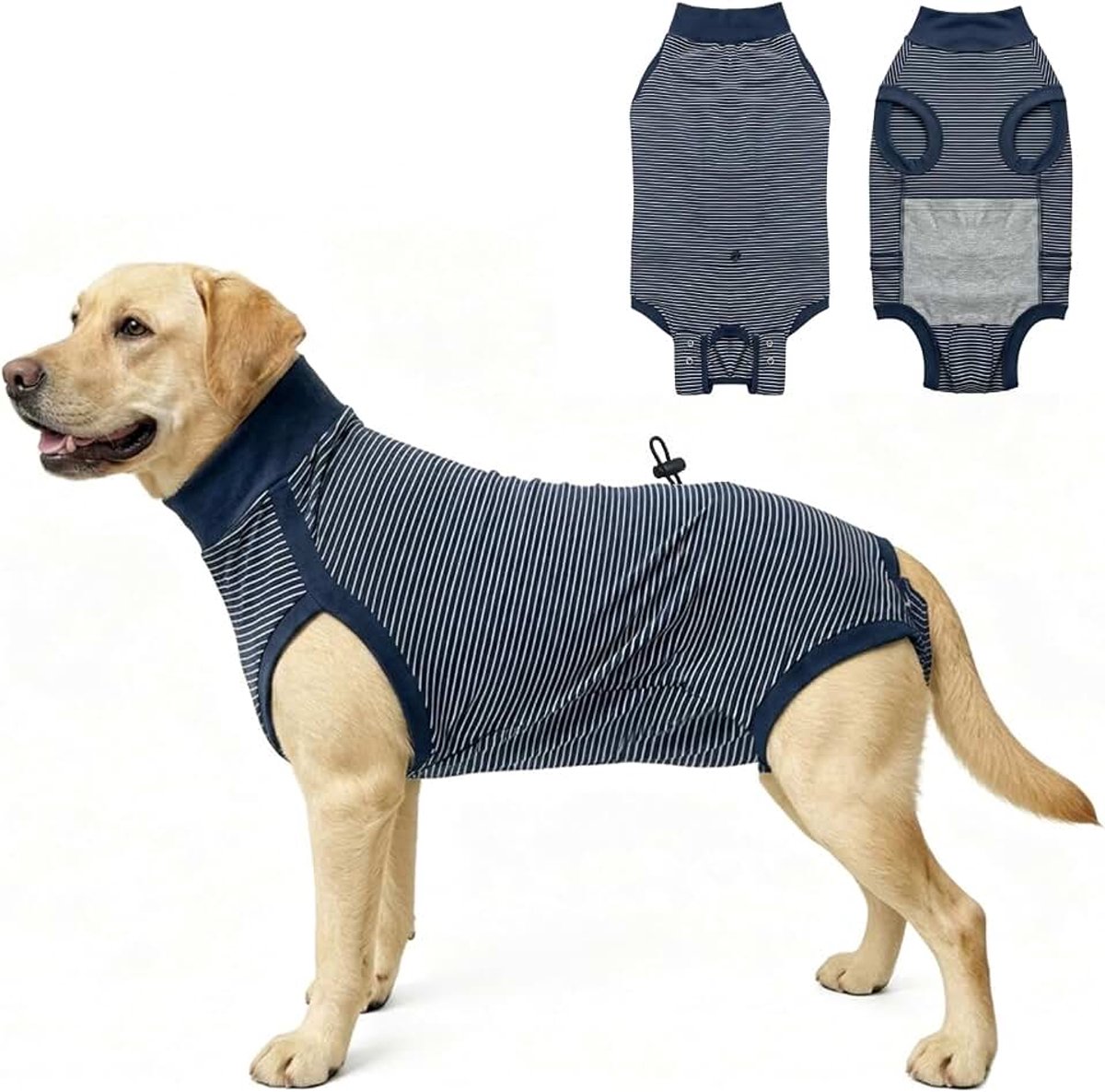 Herstelpak voor honden, herstelpak voor mannelijke en vrouwelijke honden na de operatie, alternatief voor kegel en e-halsband voor huisdieren, anti-likken
