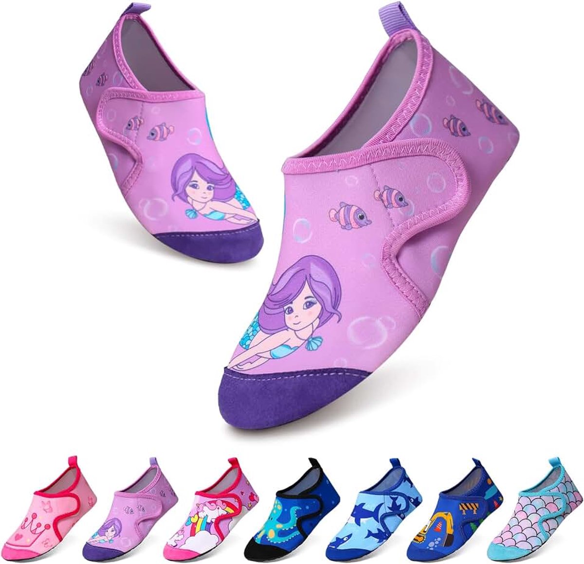 Waterschoenen voor kinderen, meisjes en jongens, strandschoenen voor kinderen, dikke zool, antislip, waterschoenen, zacht, duurzaam, strand, zwembad, tuin