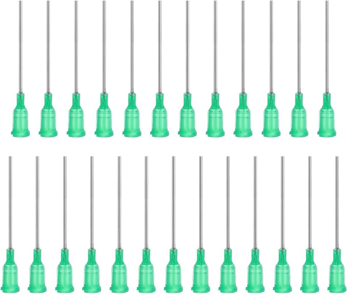 Doffe naalden voor spuiten, doseernaalden, 5 cm, 25 stuks injectienaalden, 18 G, industriële vloeistofdoseernaald met Luer-Lock voor bijvullen, vloeibare inkten, lijm