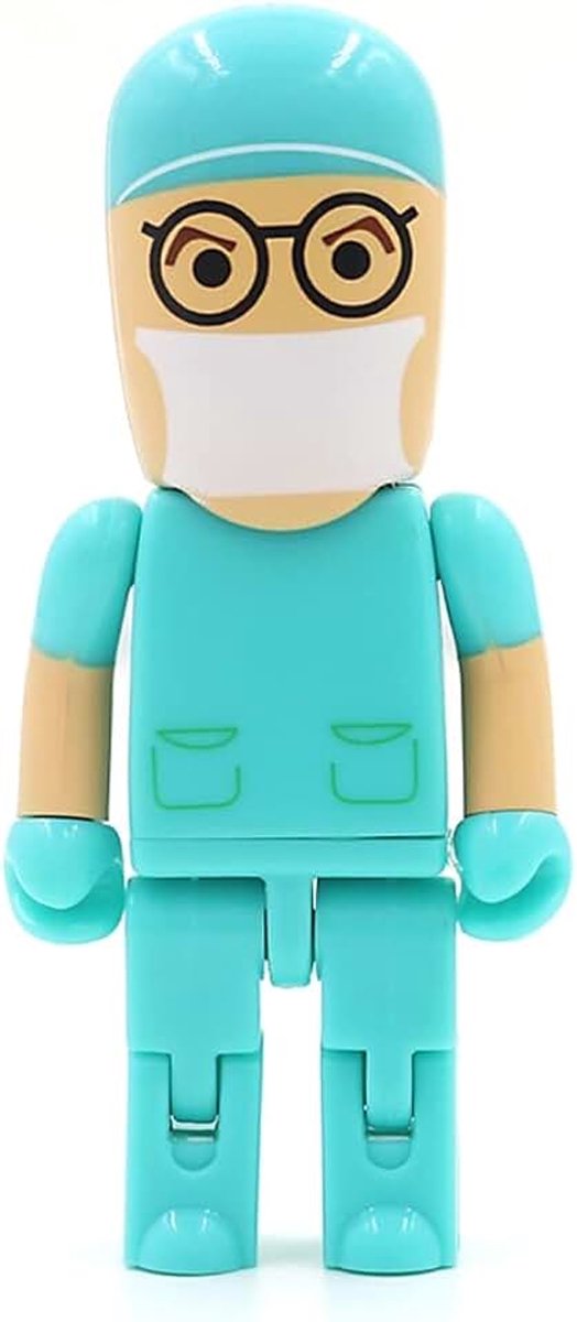 - Dokter ziekenhuis operatie 64GB USB 3.0 - Hoge snelheid - Flash Pen Drive 64GB - Doctor Hospital - Geheugenstick - Wit Blauw