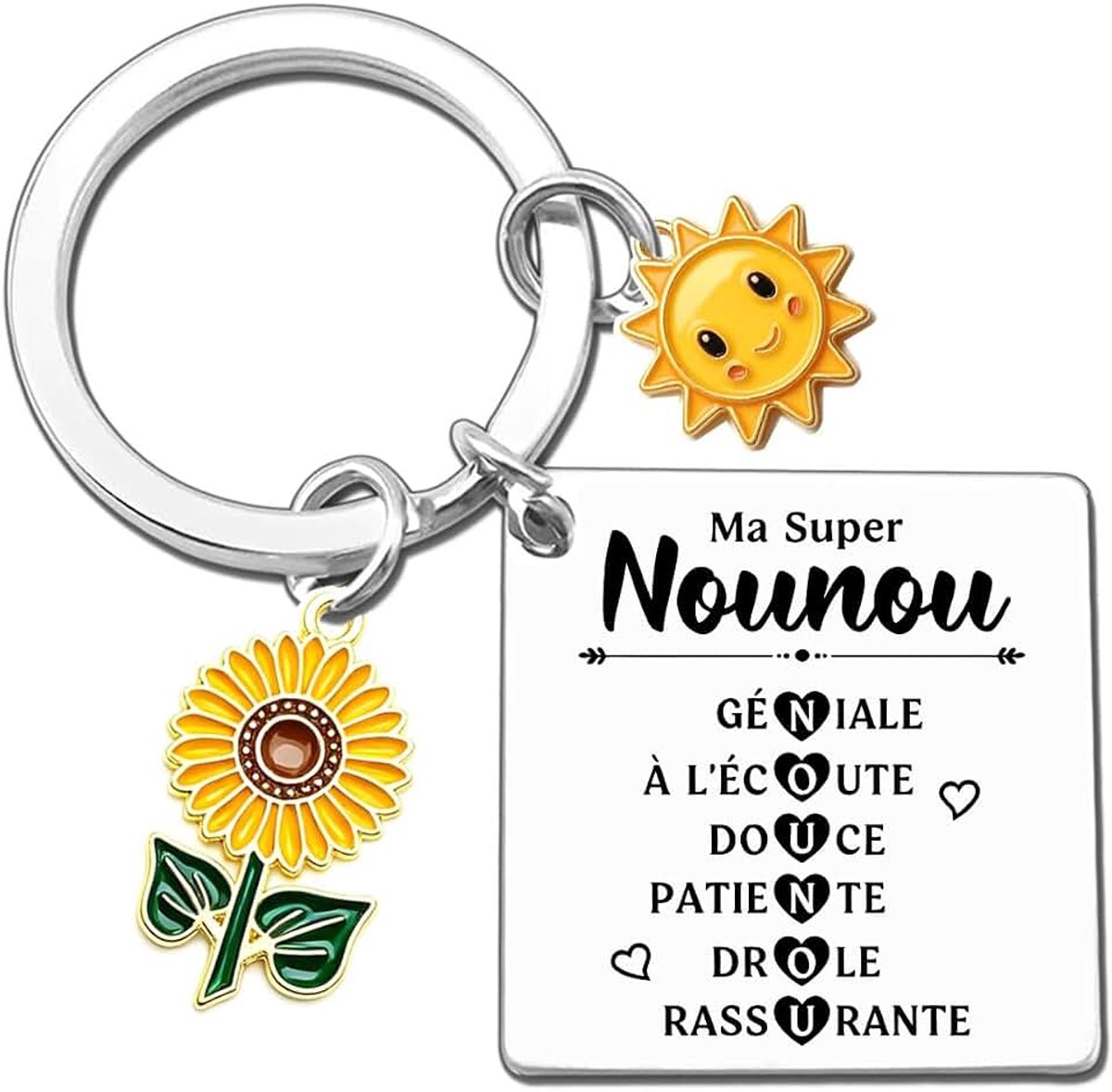 Bedankje oppas sleutelhanger – Ma Super Nanny, cadeau eind jaar, crèche