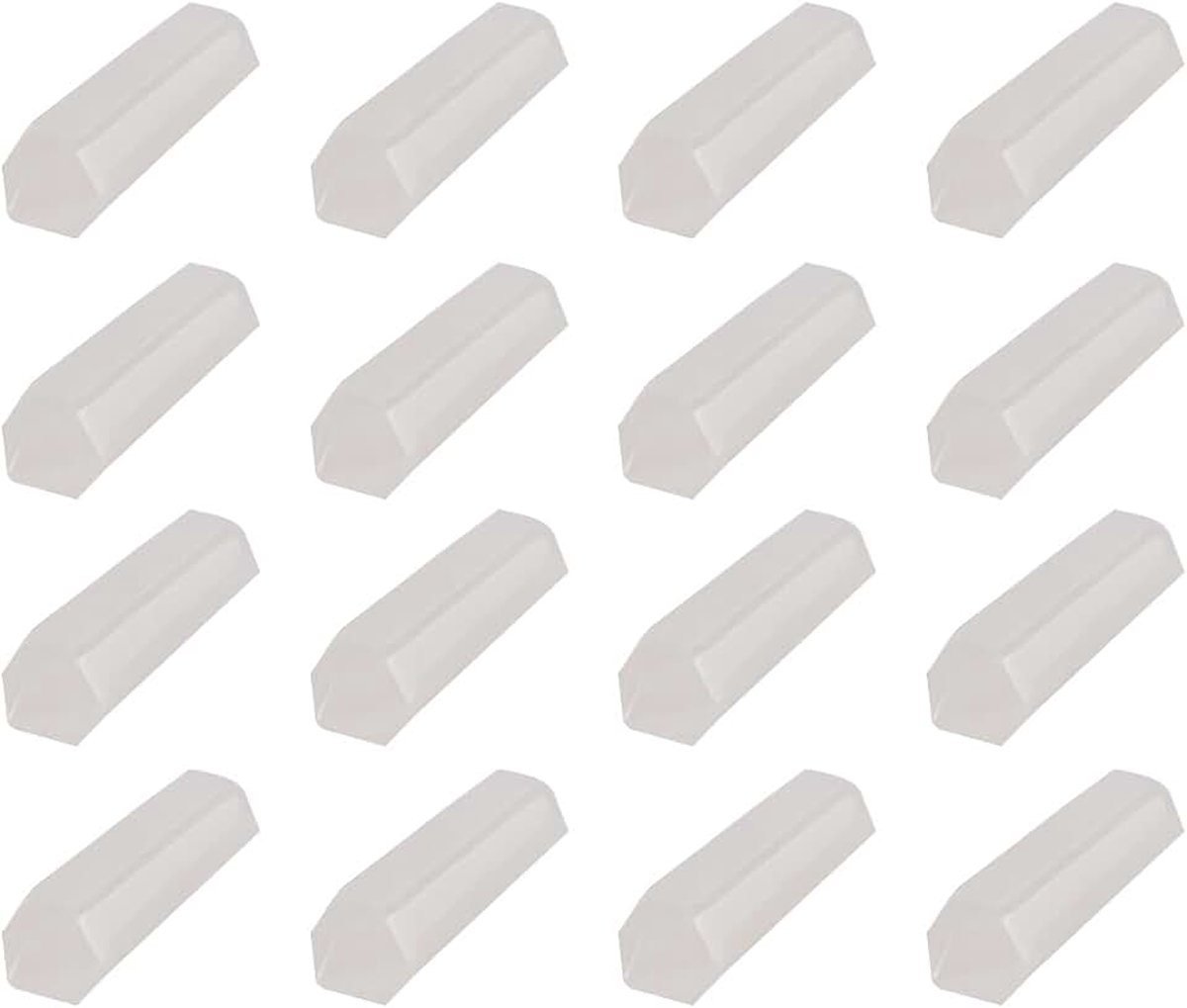12 stuks natuurlijke kwartskristalpunten, witte kwartspunt, zeshoekige kristallen, dubbele uiteinden, staven zonder gat, edelsteenpuntdecoratie, wit