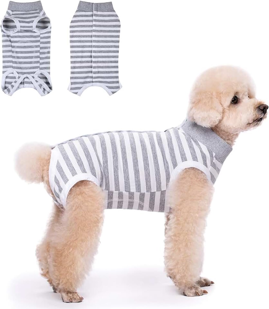 Herstelpak voor honden, chirurgische bodysuits, buikwondenbeschermer voor vrouw en man, alternatief voor hondenkegel en E-kraag, chirurgische onesiepakken voorkomen likken, voor kleine