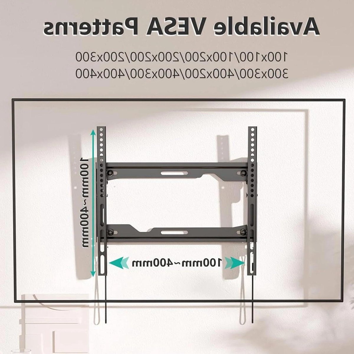 TV Muurbeugel - TV Ophanging - TV Ophangen - Ruimtebesparend Ontwerp - 40-80 inch - Zwart