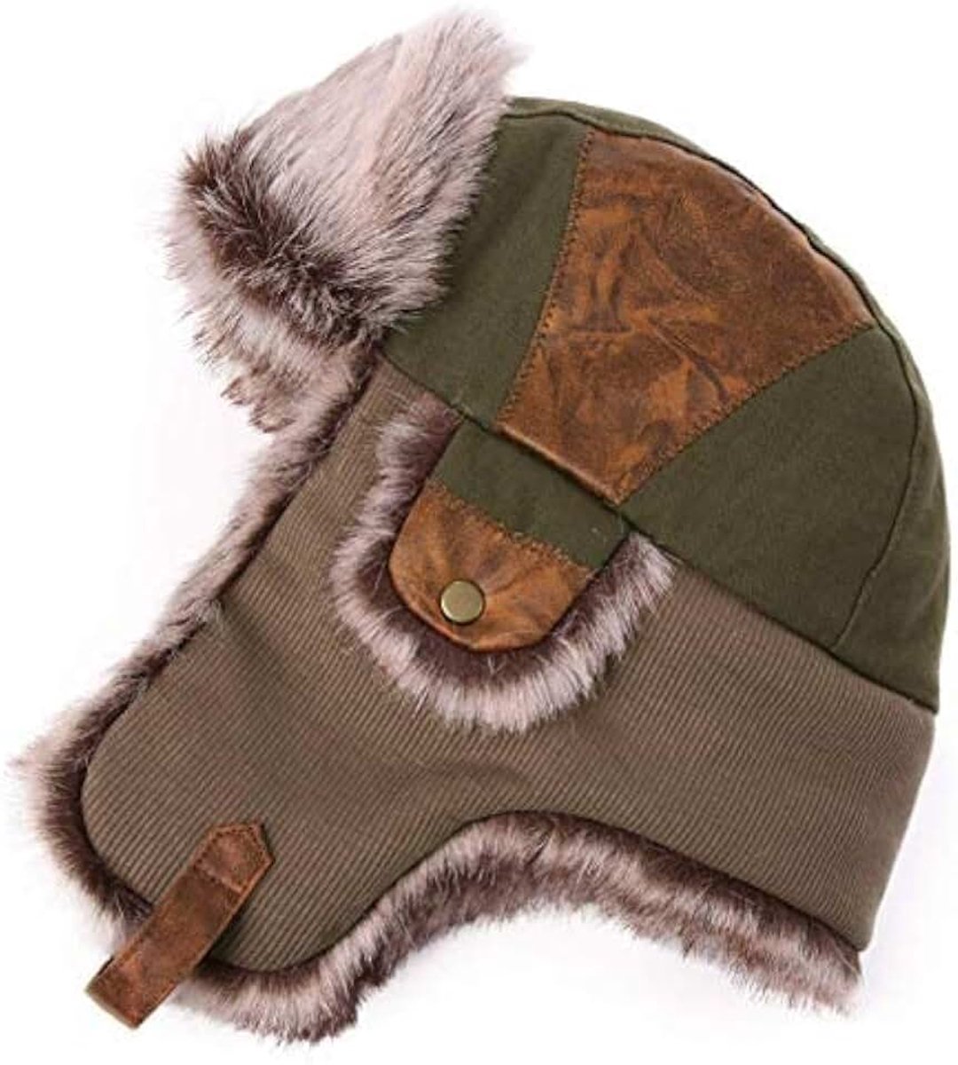 Faux Bont Bomber Trapper Hoed voor Mannen Katoen Warm Ushanka Russische Jacht Hoed