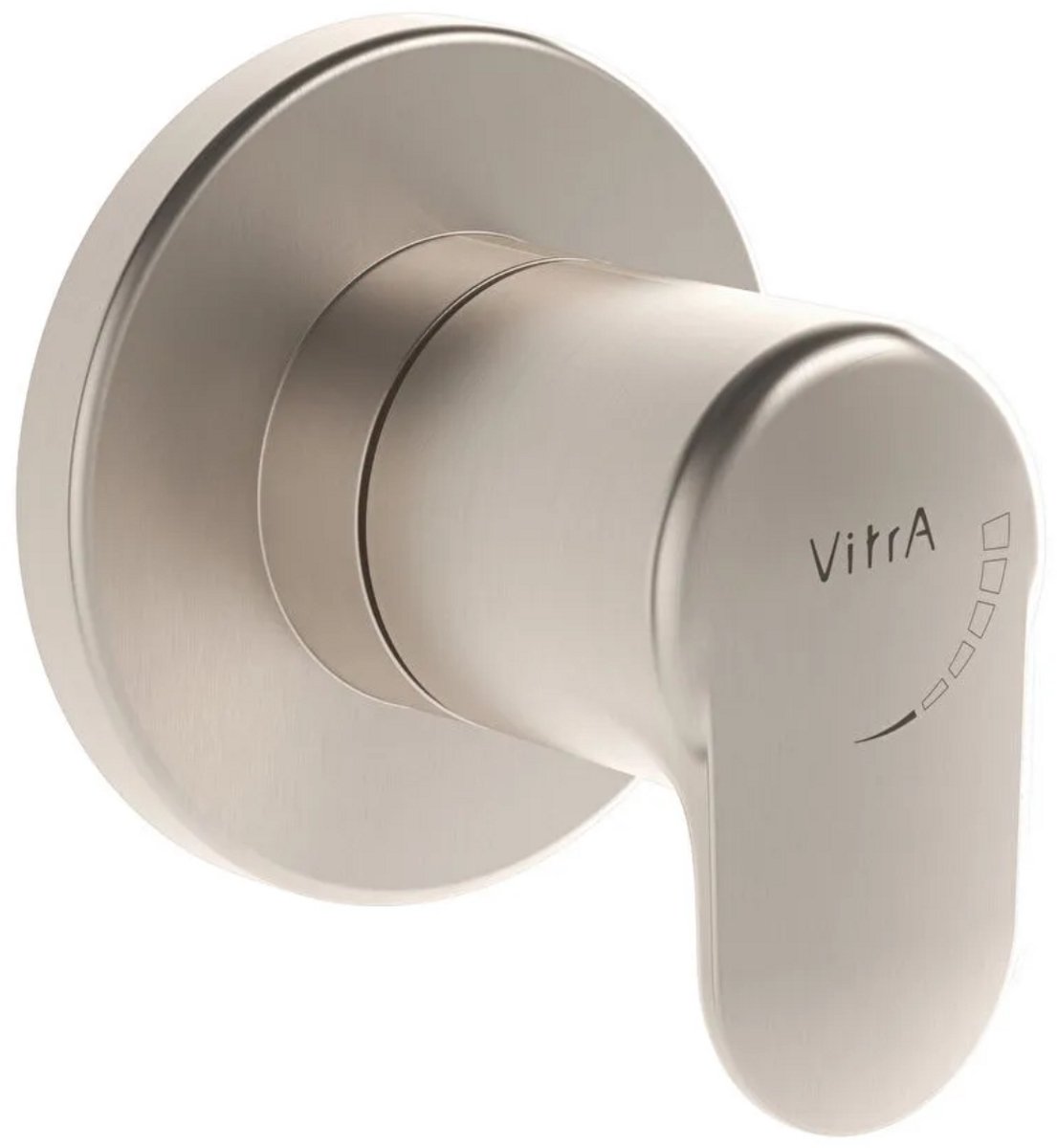 VitrA Root Inbouwstopkraan - Nikkel