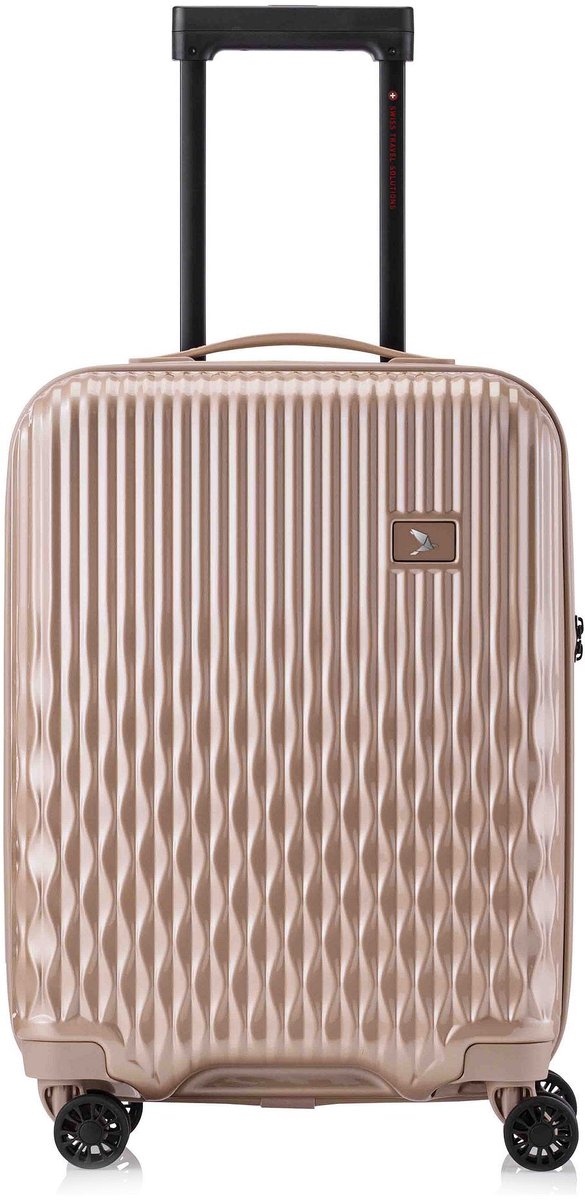 Pack Easy Flow 4 wielen Cabinewagen S 52 cm - Harde bagage - TSA slot - prosecco