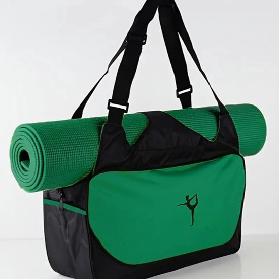 Sporttas - Gymtas Dames - Fitness en Yoga - Met Mat Houder - 30 Liter Capaciteit - Zwart — afbeelding 3