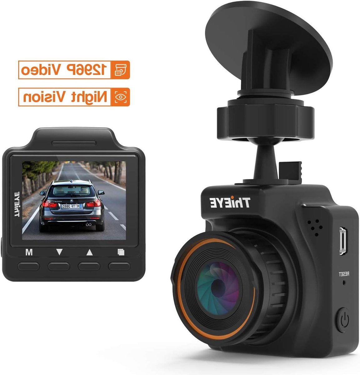 Dashcam - Auto camera - Verkeersregistratie - Groothoeklens - 5 cm scherm - Zwart