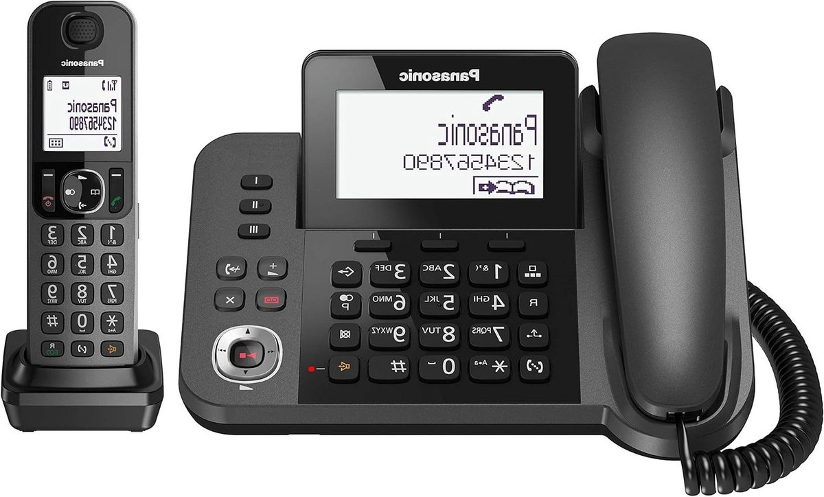 Draadloze Telefoon - Vaste Telefoon DECT Telefoon - Thuis Bellen - Noodstroomvoorziening - 100 Contacten - Zwart
