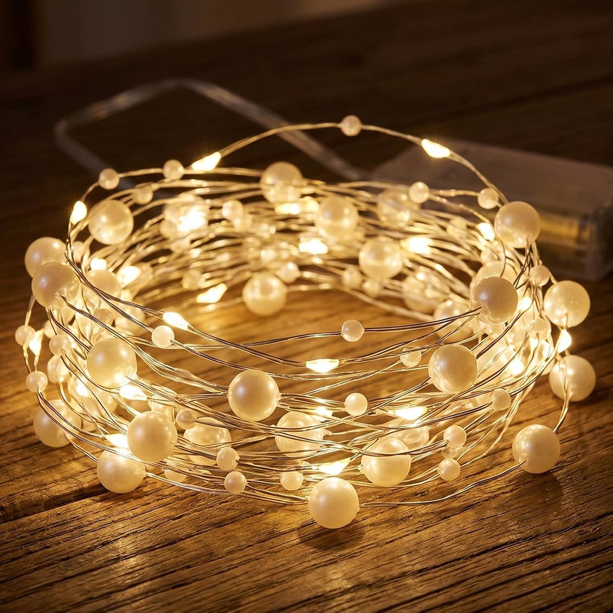 LED-Parelsnoer 2 m - 20 Lampjes - Binnen op Batterijen - Sfeervolle verlichting voor elke gelegenheid - SnelShoppen