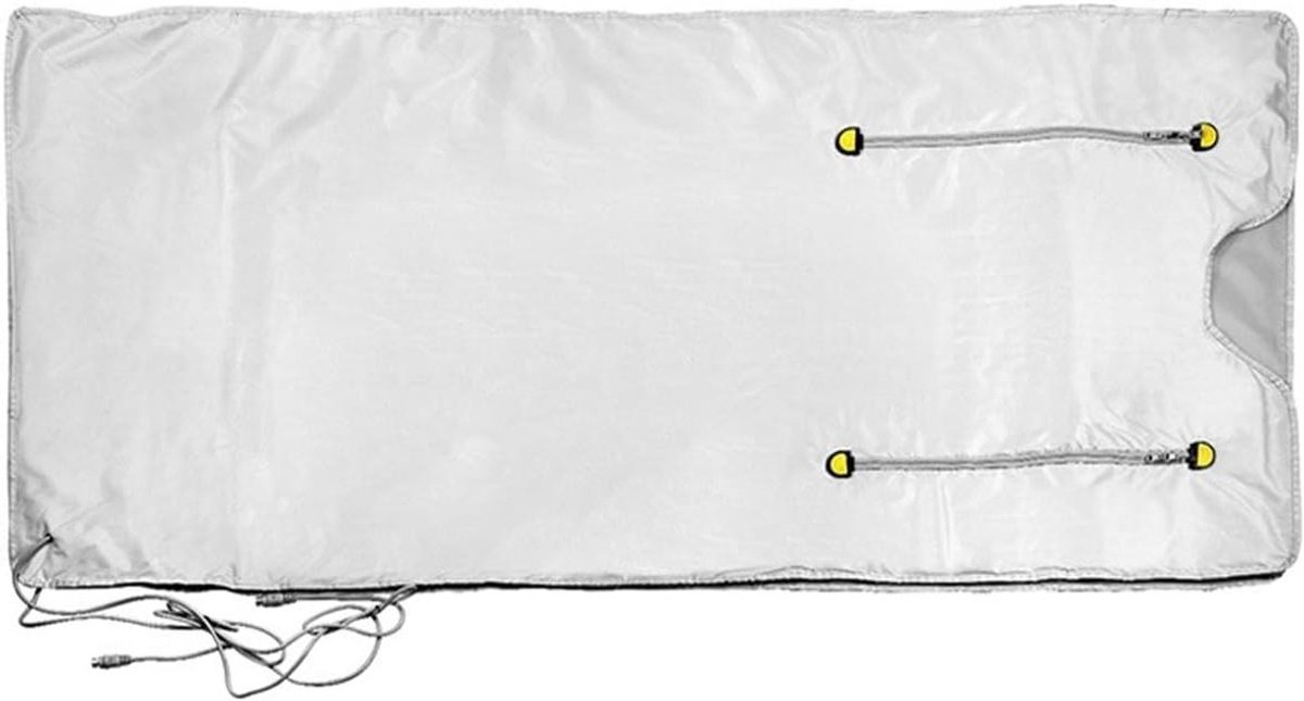 Saunadeken Infrarood - Verwarmingsdeken Spa - Ontspanning Thuis - Verre Infrarood Technologie - 180x80cm - Zilver