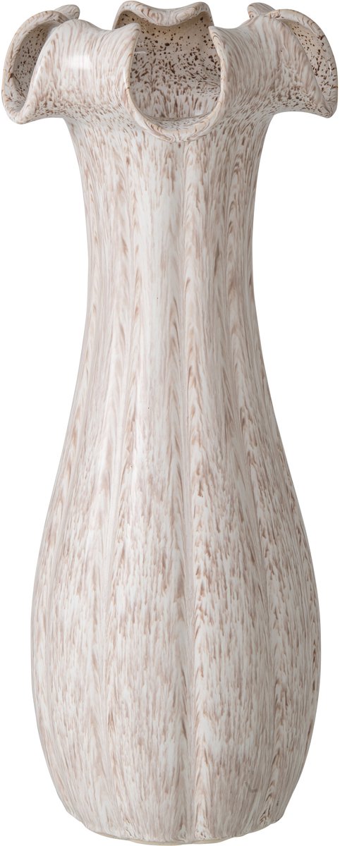 J-Line Vaas - klei/glazuur - lichtbeige - large