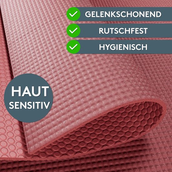 Yogamat 180 x 60 cm - 4 mm dik, antislip, inclusief draagriem van Yogamat — afbeelding 4