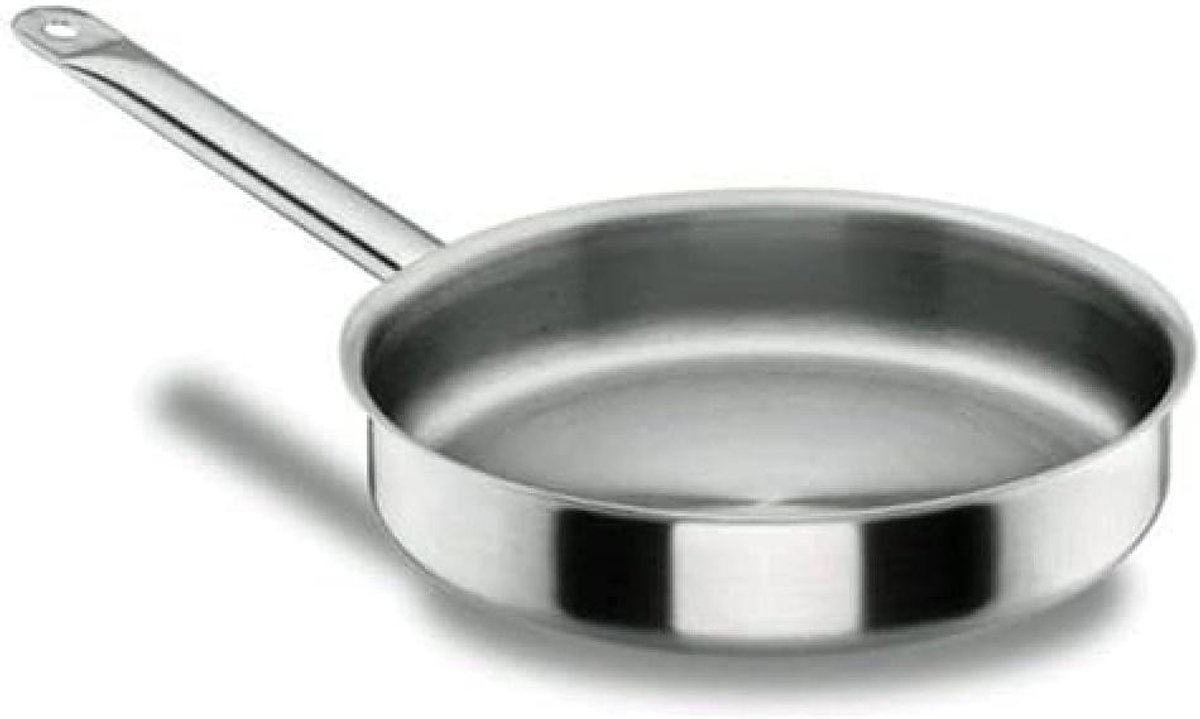 Paellapan - Koekenpan - Koken - Premium kwaliteit - 24 cm - Zilver