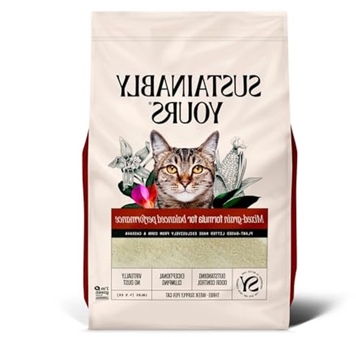 Kattenbakvulling - Natuurlijk strooisel - Geurcontrole - Duurzaam en composteerbaar - 45 kg - Licht