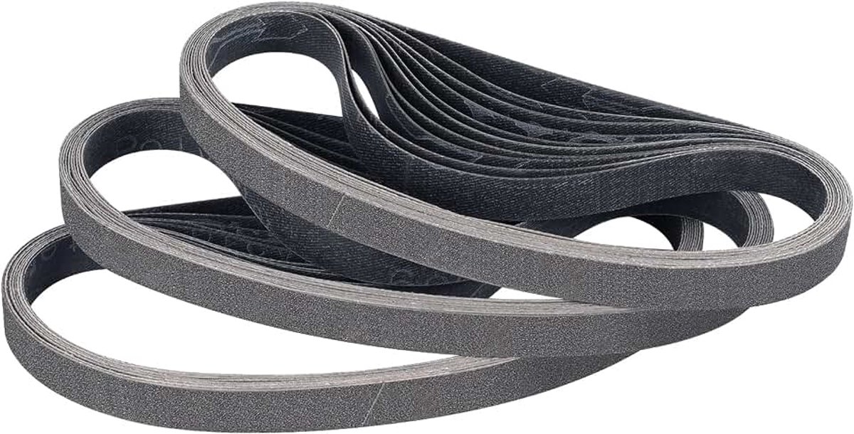 10x330mm 30 Stuks Korrel 120 voor Messenslijper | Siliciumcarbide schuurband met fijne slijpprestaties voor messen, gereedschap en metalen onderdelen