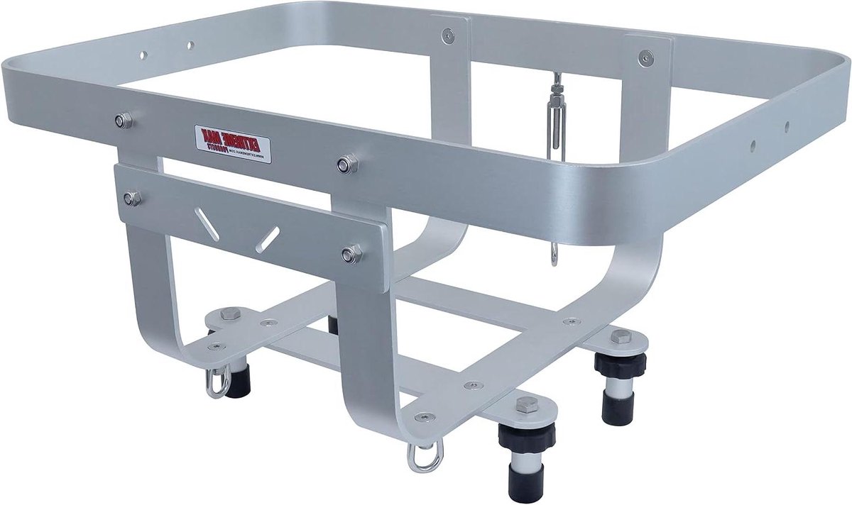 PWC Cargo Rack - Koelhouder Boot - Watersport Opslag - Verstelbare Voetpads - 48-54 Liter - Zilver