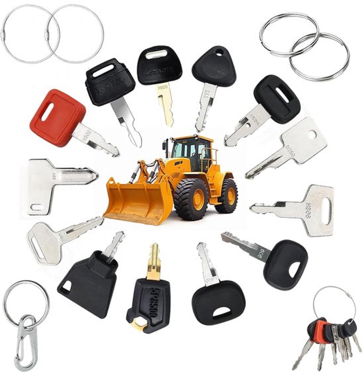Universele Sleutelset voor Bouwmachines - 18 Stuks