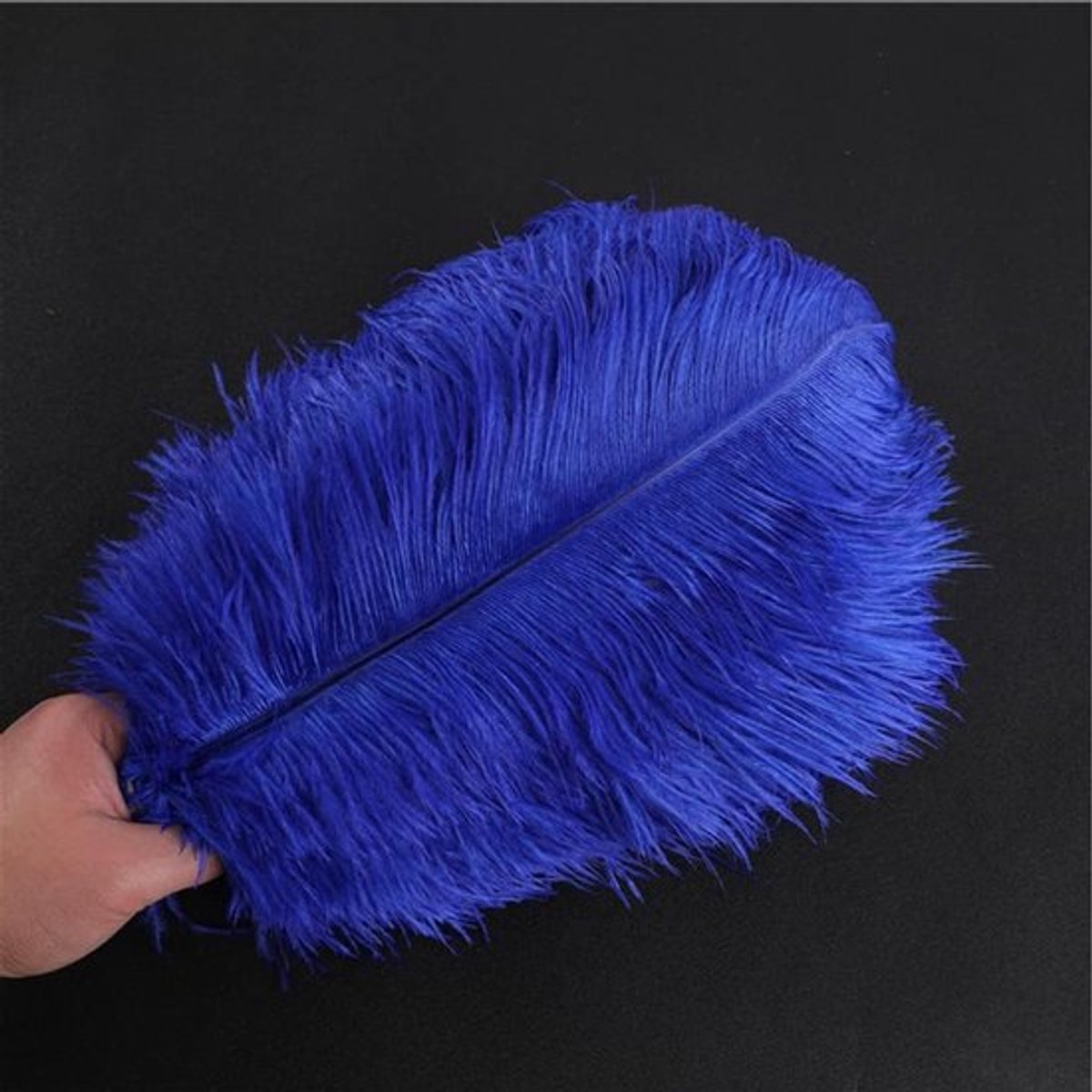 Natuurlijke Struisvogelveren 40-45 cm voor DIY Dromenvangers, Bruiloft Decoratie en Kostuum Accessoires - Donkerblauw, 10 Stuks