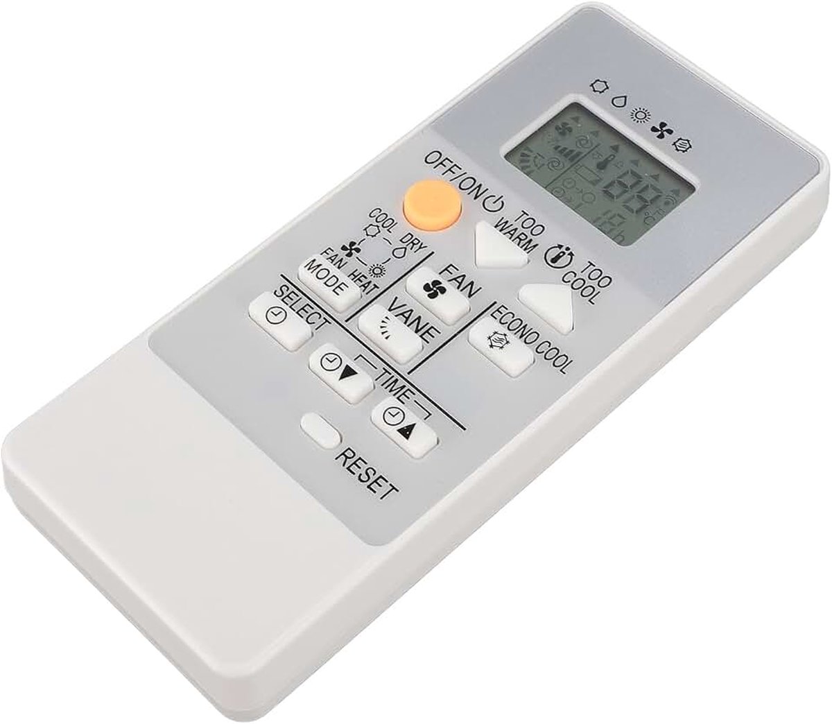 RH18A Airconditioner Afstandsbediening, Universele AC Afstandsbediening Vervanging Fit voor MSZ HR25VF, MSZ HR35VF, MSZ HR42VF, MSZ HR50VF Elektrische Airconditioner