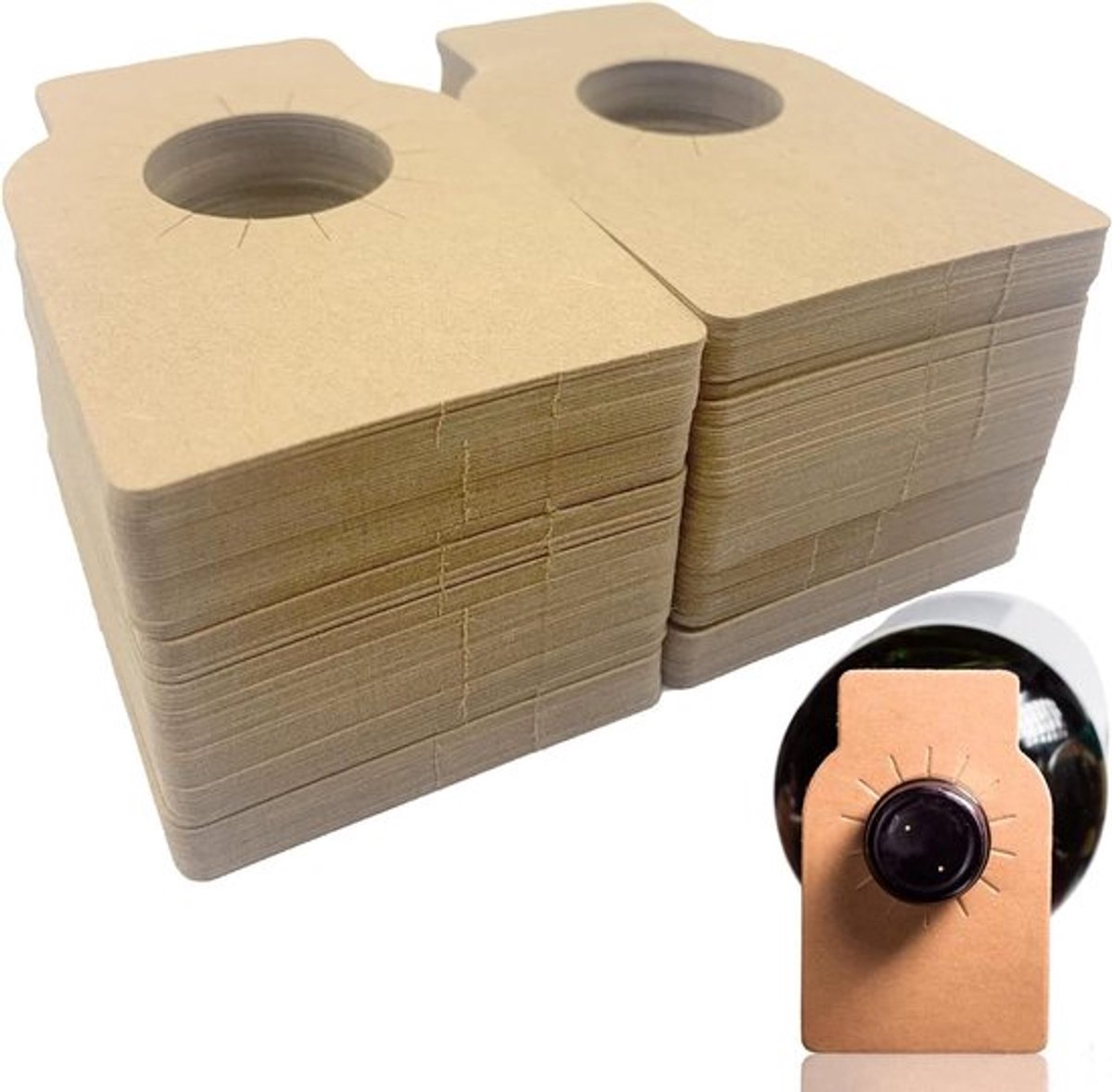 100 stuks flesetiketten voor wijnflessen cadeaulabels in wijnkelder.