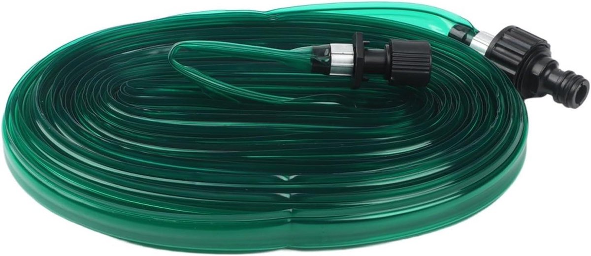 Soaker Slang - Platte Tuinslang - Efficiënt Bewateren - Knikvrij PVC - 15 Meter - Groen