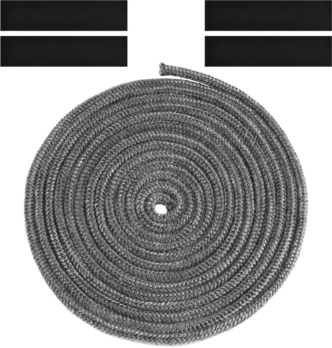 Deurafdichting oven 6 mm x 5 m - vuurvast koord - hoge temperatuur - isolatie voor kachelpijpen - SnelShoppen