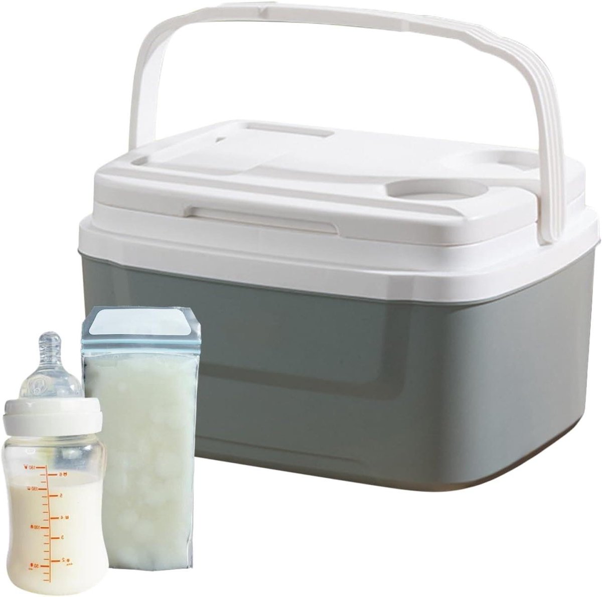 Koelbox 8L - Draagbare koelbox Lunchbox - Outdoor activiteiten - Voedselveilig materiaal - 8 liter - Cyaanblauw