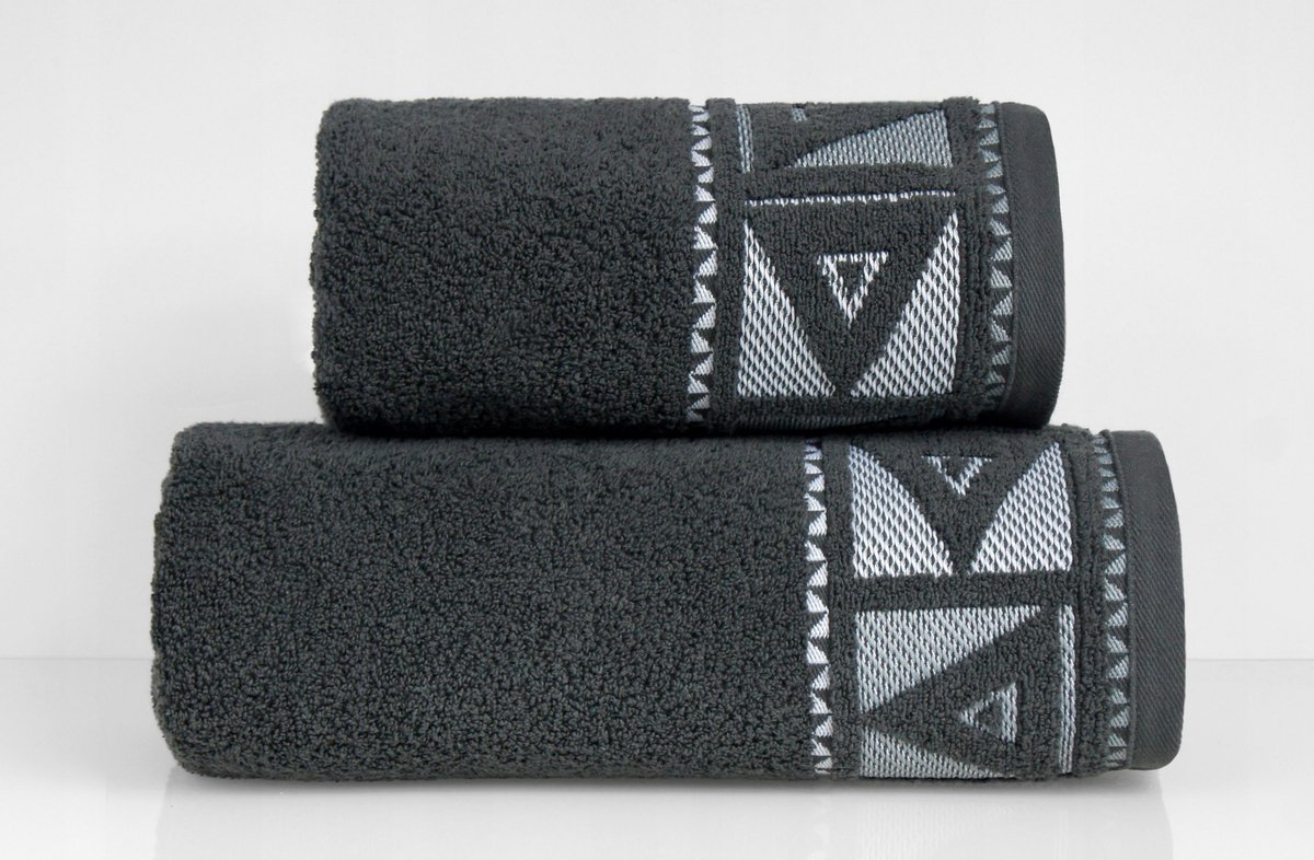 Greno YOLO Handdoek Donkergrijs Katoen 70x130 cm