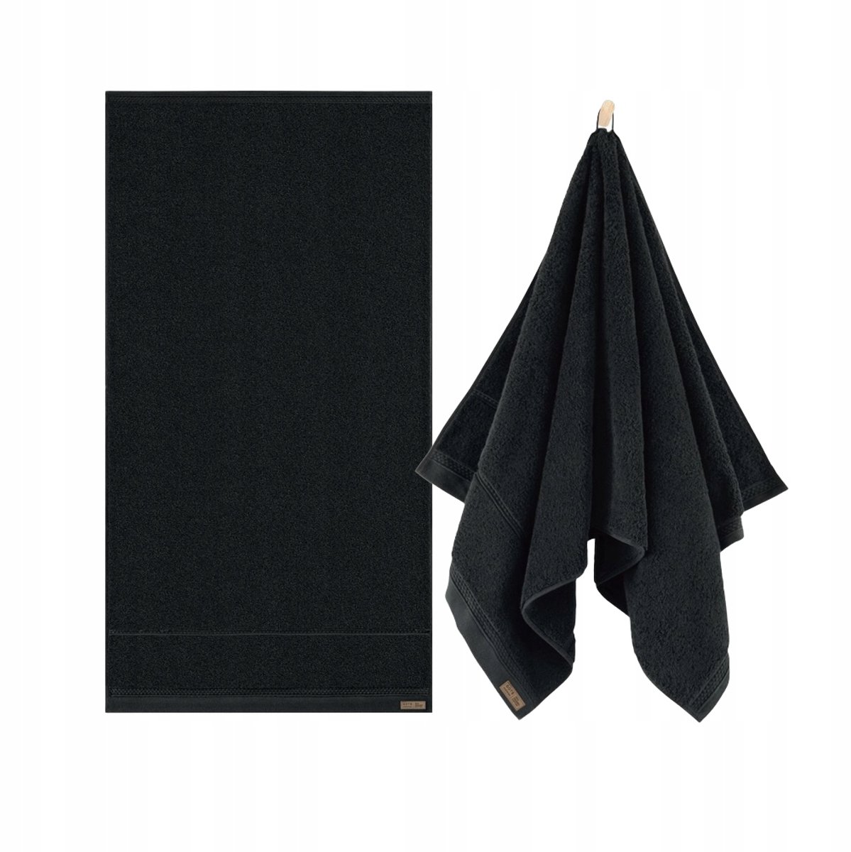ZWOLTEX QUEEN Luxe Badhanddoek Zwart 100x150cm 650g/m² Biologisch Katoen