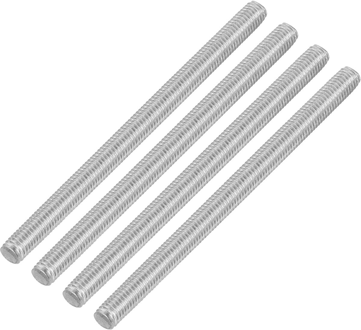 4 stuks draadstangen, M5 x 80 mm roestvrij staal 304 klinknagels, stang rechtse schroefdraad M5-0.8 voor montage van meubels en machines