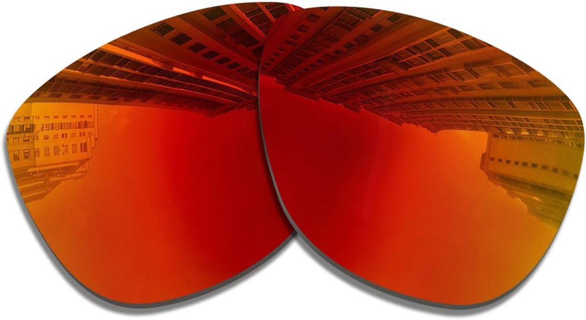 Glazen voor Oakley Frogskins OO9013, Frogskins Asian Fit (AF) OO9245 gepolariseerd, dikte 1,5 mm, zoutpreventie, oliebestendig (donkerrood)