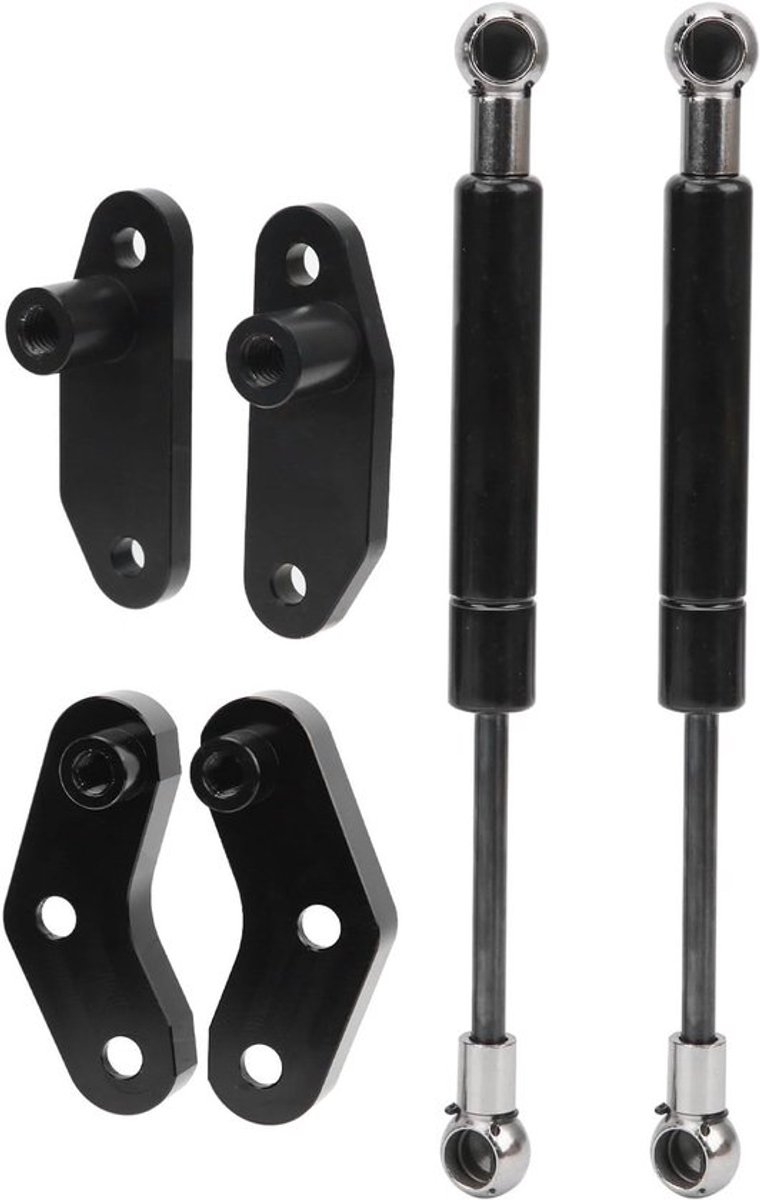 IJzeren Deuropener-Set voor Can-Am Maverick X3 2017-2020 - Zwart Geanodiseerd, inclusief beugels en schroeven voor voor- en achterdeuren