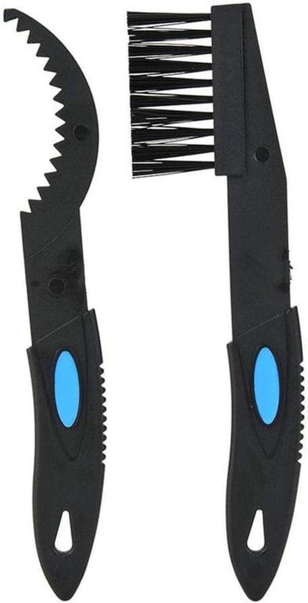 Fietsreinigingsborstelset – 2 stuks, Fietskettingreiniger, Fietscrank-kettingwielreinigingsgereedschap, Fietswasborstelset, Fietsaccessoires