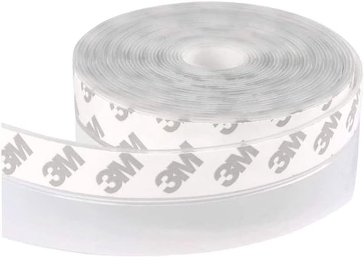 Siliconen Afdichtingsstrip - Tochtstrip Deur Raam - Tocht Buiten Houden - Zelfklevend Flexibel Materiaal - 35mm Breed 5 Meter - Transparant